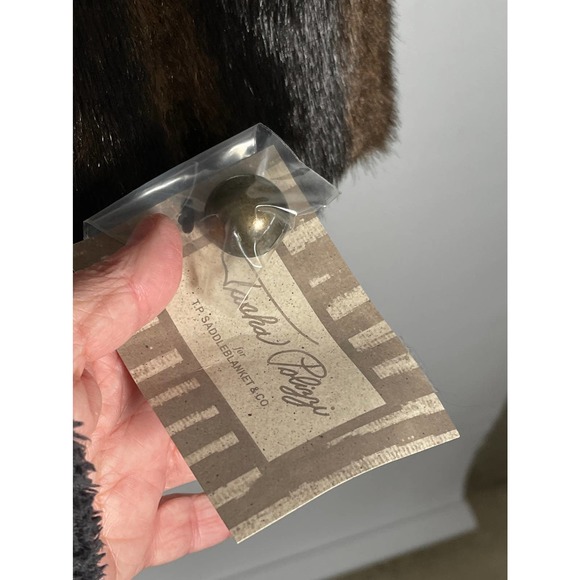 NEW NWT Tasha Polizzi Brown Textured Jacket Faux Fur Collar & Cuffs S M L XL - Picture 7 of 11